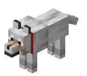 Dog GIF in minecraft.