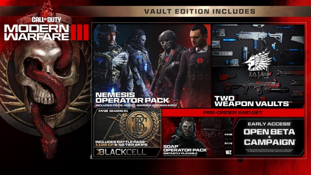 MWIII Vault edition items