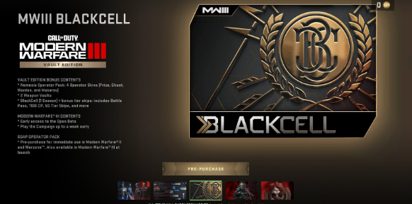 Blackcell MWIII Vault edition