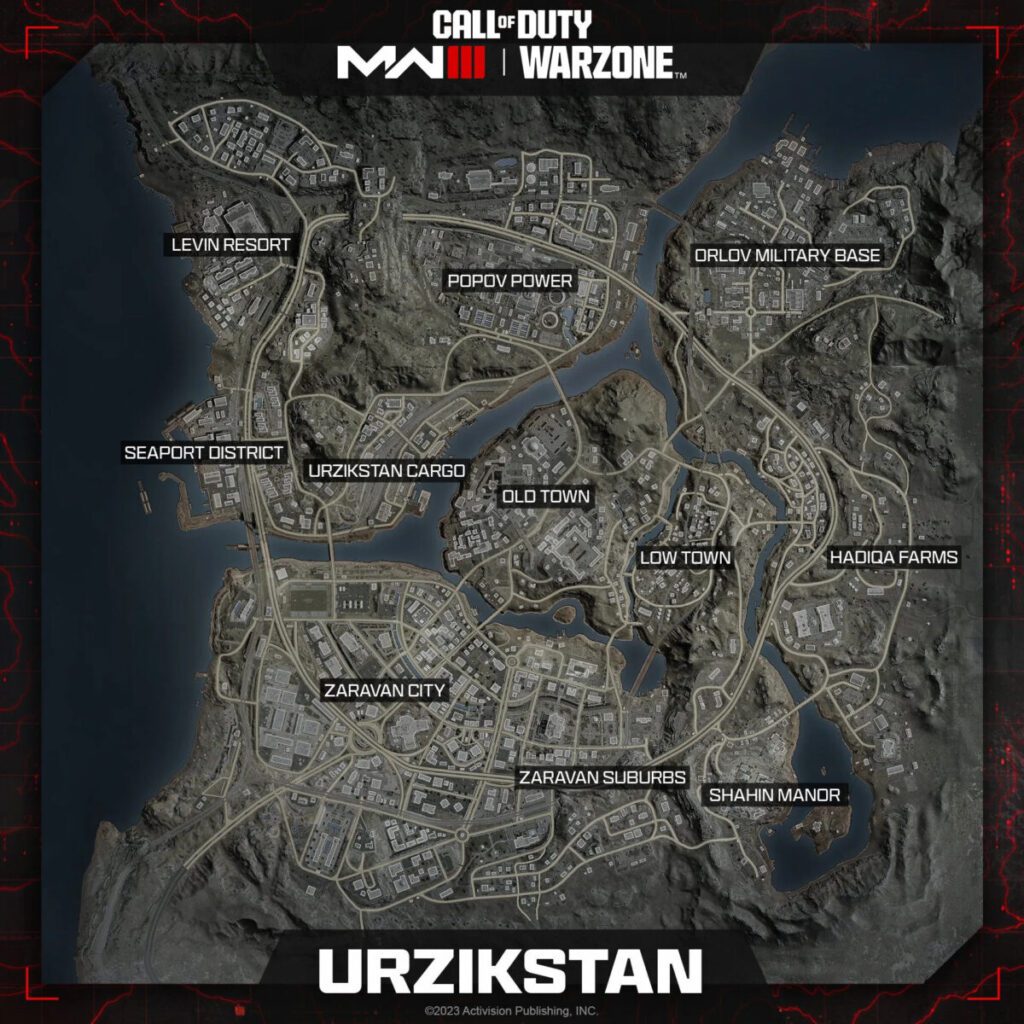 Urzikstan Map Call of Duty Warzone