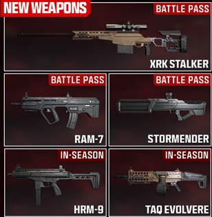 New Weapons Season 1 MWIII/Warzone