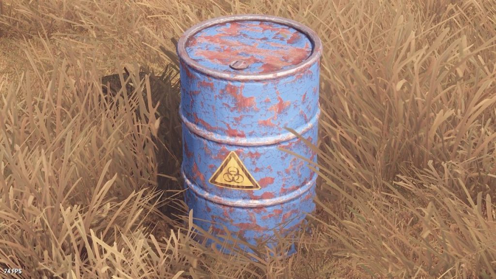 Rust road barrel
