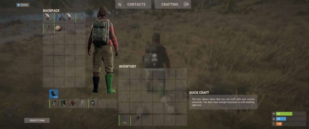 Rust backpack items