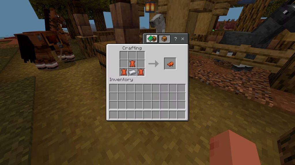 Crafting saddles Minecraft